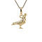 vintage Gold vintage dove pendant 14 kt