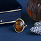 vintage Vintage ring with amber 8 kt