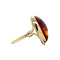 vintage Vintage ring with amber 8 kt
