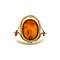 vintage Vintage ring with amber 8 kt