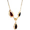 vintage Gold vintage necklace with garnet 14 kt