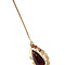 vintage Gold vintage necklace with garnet 14 kt