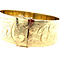vintage Gouden vintage bangle met gravure 14 krt