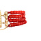 vintage Vintage blood coral bracelet with 14 karat gold clasp