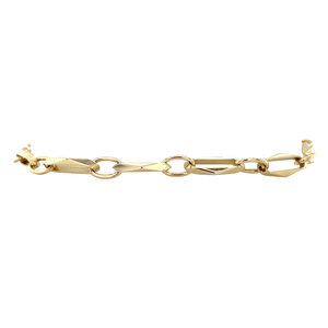 Golden closed forever bracelet 14 carat