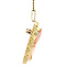 vintage Gouden vintage hanger met camee 14 krt