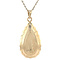 vintage Golden vintage pendant with engraving 14 carat