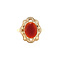 vintage Gold vintage ring with carnelian 14 kt