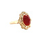 vintage Gold vintage ring with carnelian 14 kt