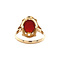 vintage Gold vintage ring with carnelian 14 kt