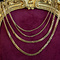 vintage Golden vintage gourmet length necklace 14 carat