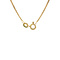 vintage Golden vintage gourmet length necklace 14 carat