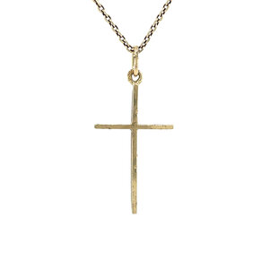 Gold cross pendant 14 kt