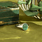 vintage Twiggy ring xs 925 - Royal green