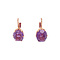 vintage Rose-gold vintage earrings with sapphire 14 kt