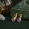 vintage Rose-gold vintage earrings with sapphire 14 kt