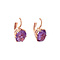 vintage Rose-gold vintage earrings with sapphire 14 kt