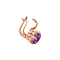 vintage Rose-gold vintage earrings with sapphire 14 kt