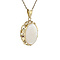 vintage Gold vintage pendant with opal 14 kt