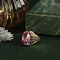 vintage Roségouden vintage ring met saffier 14 krt