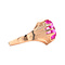 vintage Roségouden vintage ring met saffier 14 krt