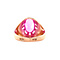 vintage Roségouden vintage ring met saffier 14 krt