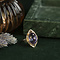 vintage Roségouden vintage ring met saffier 14 krt