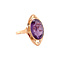 vintage Roségouden vintage ring met saffier 14 krt
