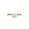 vintage White gold vintage ring with pearl 14 kt