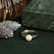 vintage Witgouden vintage ring met parel 14 krt