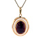 vintage Gold vintage pendant with garnet 14 kt