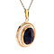vintage Gold vintage pendant with garnet 14 kt