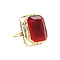vintage Golden vintage ring with carnelian 14 kt