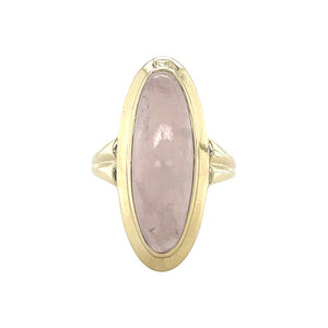 Ring with rose quartz 8 kt