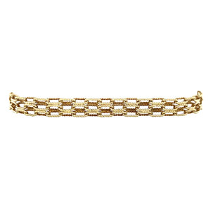 Gouden fantasie armband 14 krt