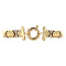 vintage Bicolour gold vintage bracelet 14 kt