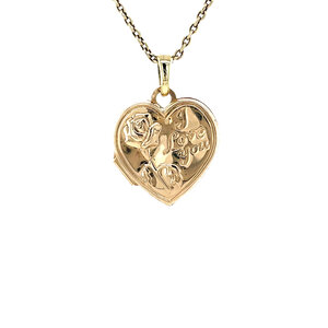 Gold medallion with engraving 14 kt