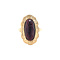 vintage Gold vintage ring with garnet 14 kt