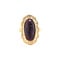 vintage Gouden vintage ring met granaat 14 krt