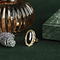 vintage Gouden vintage ring met granaat 14 krt