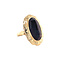 vintage Gouden vintage ring met granaat 14 krt