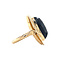 vintage Gouden vintage ring met granaat 14 krt