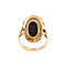 vintage Gouden vintage ring met granaat 14 krt