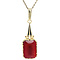 vintage Gold vintage pendant with carnelian 14 kt