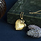 vintage Golden vintage heart locket with engraving 14 carat