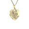 vintage Golden vintage heart locket with engraving 14 carat
