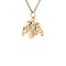 vintage Golden vintage elephant pendant 14 kt