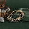 vintage Gouden vintage entourage bootjes armband met granaat 14 krt