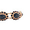 vintage Gouden vintage entourage bootjes armband met granaat 14 krt