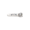 vintage White gold vintage solitaire ring with diamond 14 kt